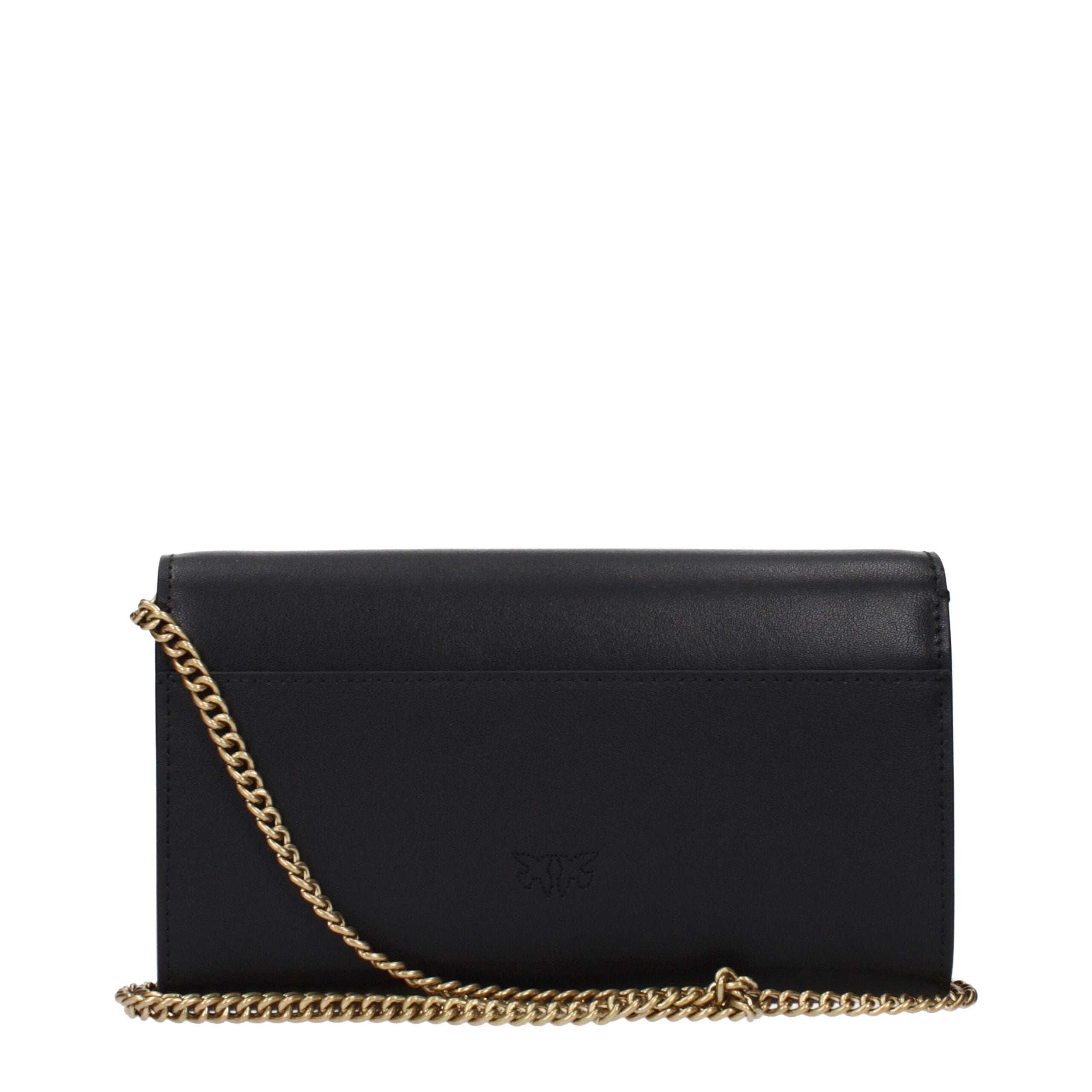 PINKO Elegante Leder-Clutch in Schwarz
