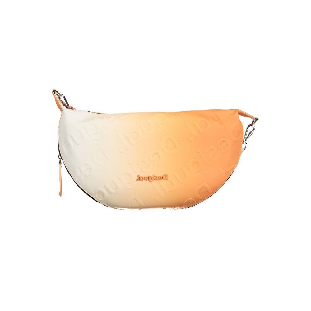 Desigual Orangefarbene Polyethylen-Handtasche