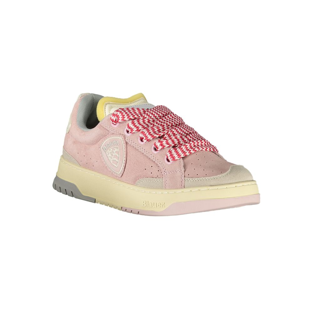 Blauer Rosa Polyester Sneaker