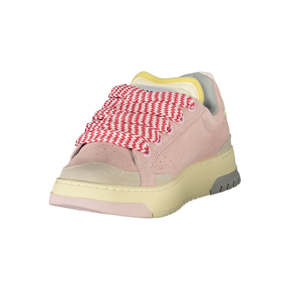 Blauer Rosa Polyester Sneaker