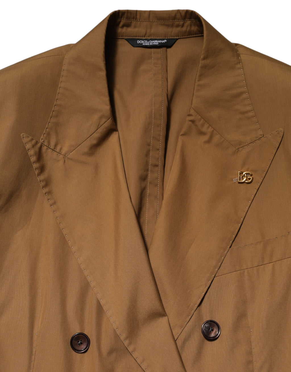 Dolce & Gabbana Brauner TAORMINA Zweireihiger Anzug, 2-teilig