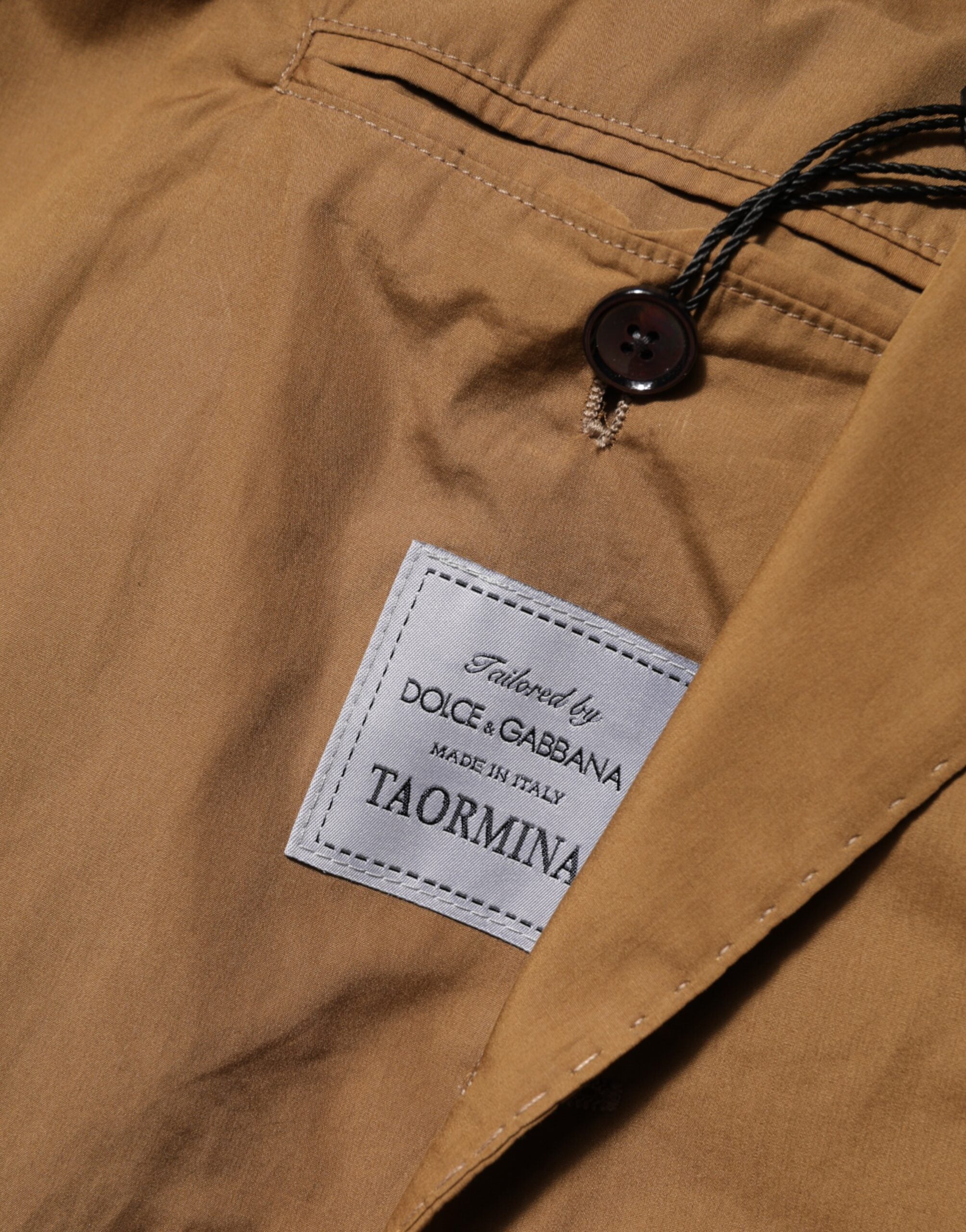 Dolce & Gabbana Brauner TAORMINA Zweireihiger Anzug, 2-teilig