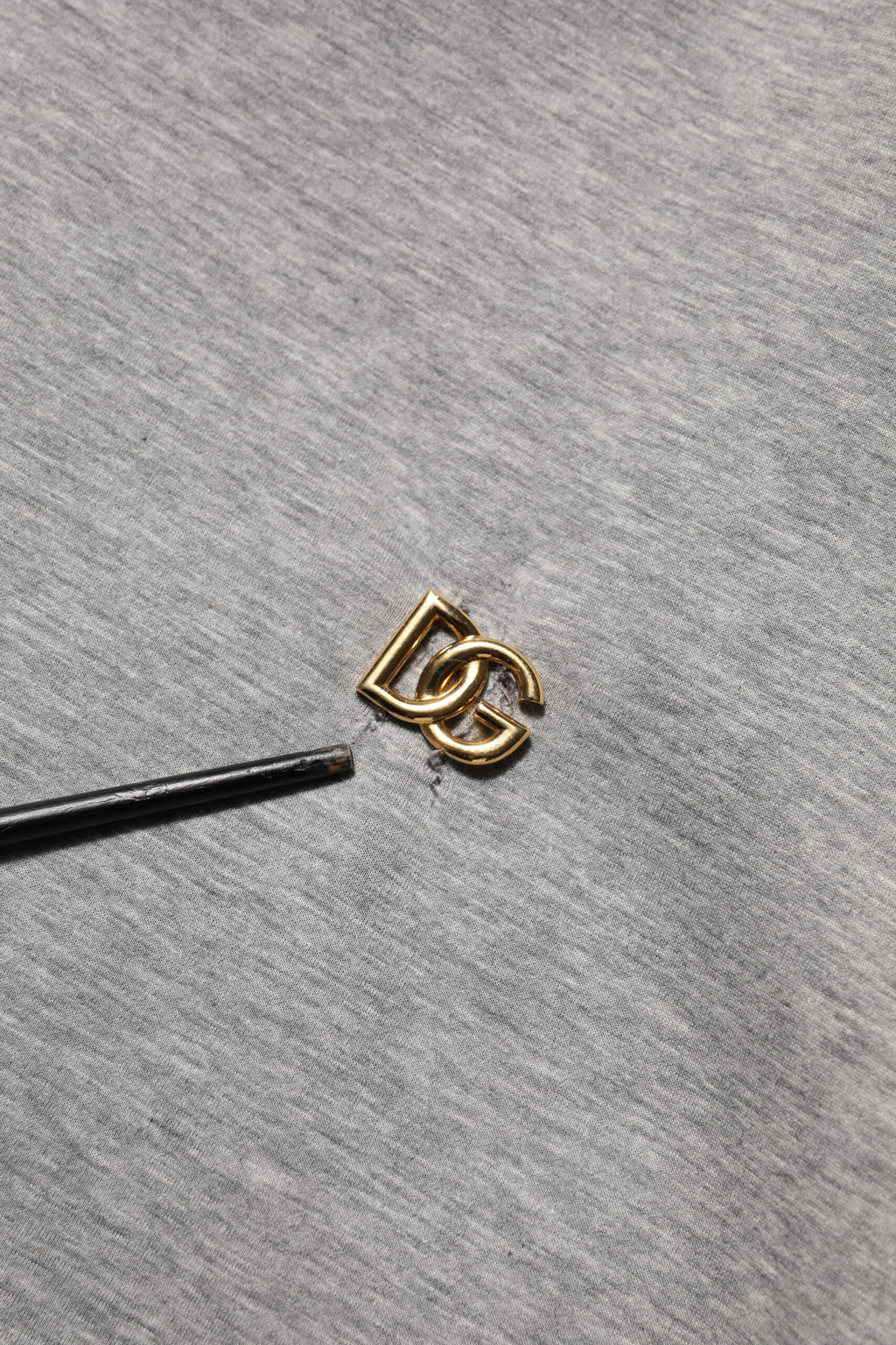 Dolce & Gabbana Graues Logo-Sweatshirt aus Baumwolle mit Kapuze Pullover