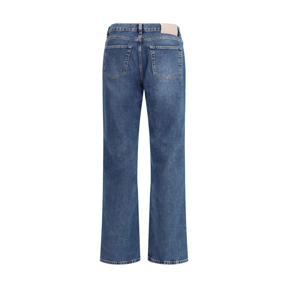 Our Legacy Bootcut-Jeans aus blauem Baumwoll-Denim