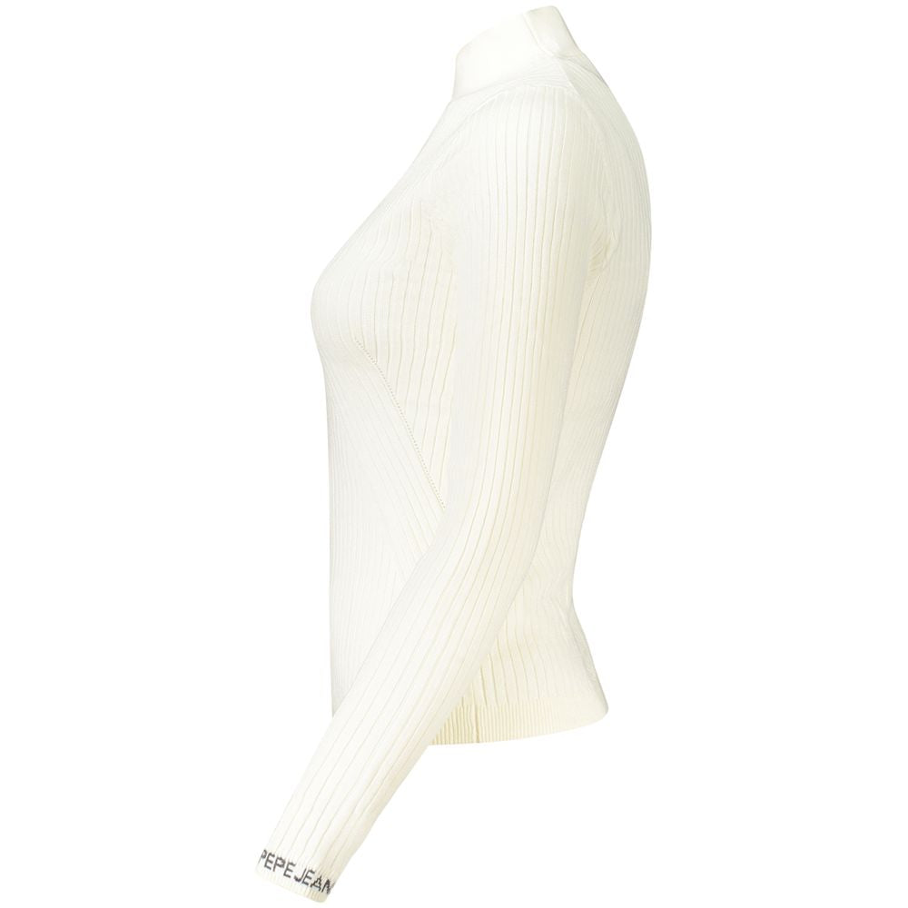 Pepe Jeans Weißer Baumwollpullover für Frauen