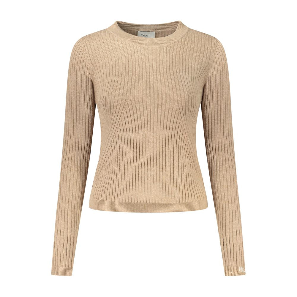 Pepe Jeans Beige Baumwolle Frauen Pullover