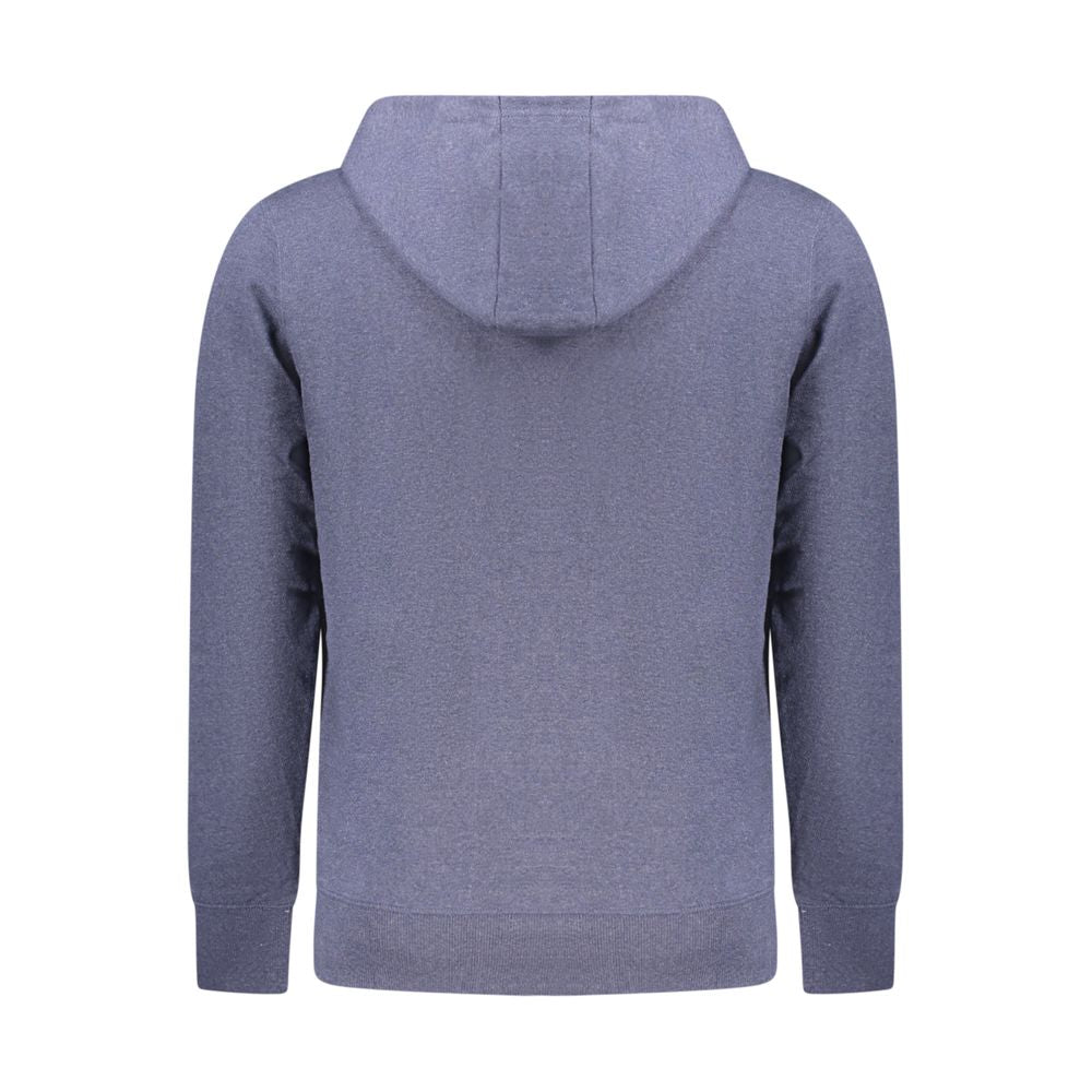 Accademia Militare Blauer Baumwollpullover mit Kapuze für Männer