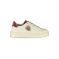 Blauer Weißes Leder Damen Sneaker