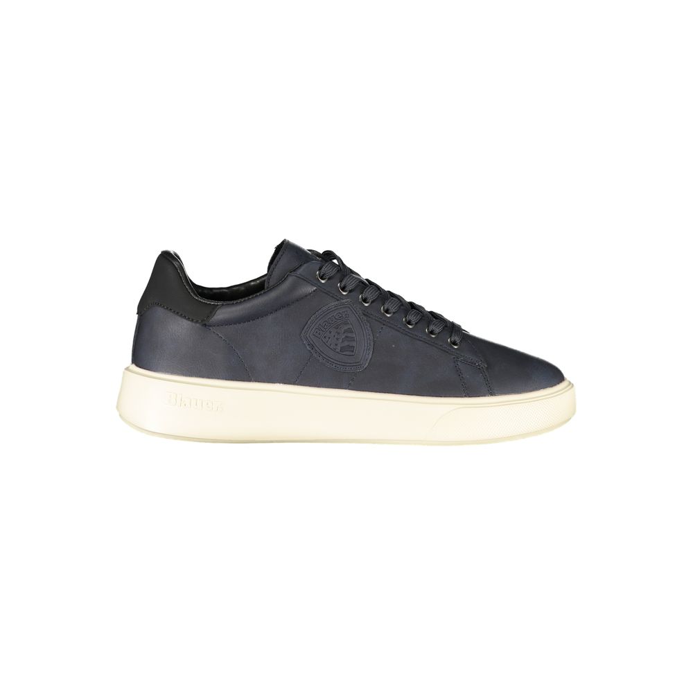 Blauer Polyester Herren Sneaker