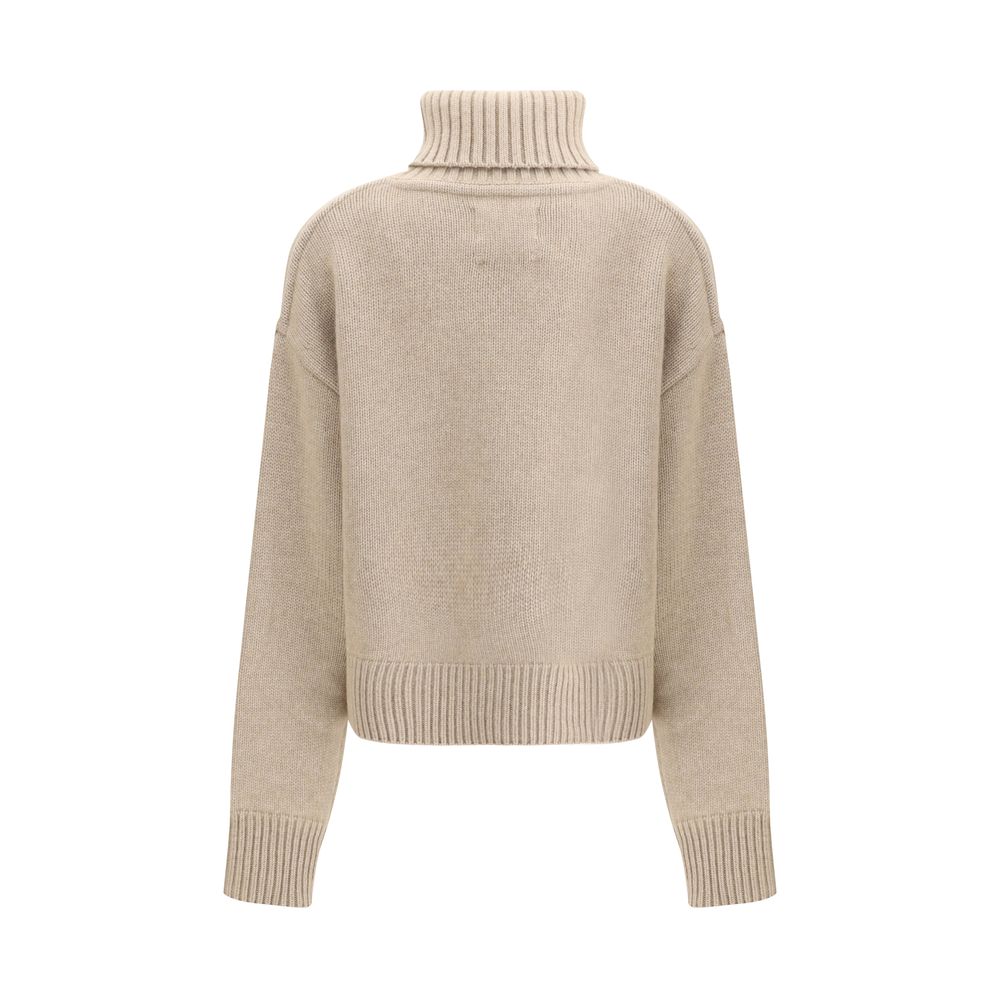 Extreme Cashmere Beiger Kaschmir-Rollkragenpullover