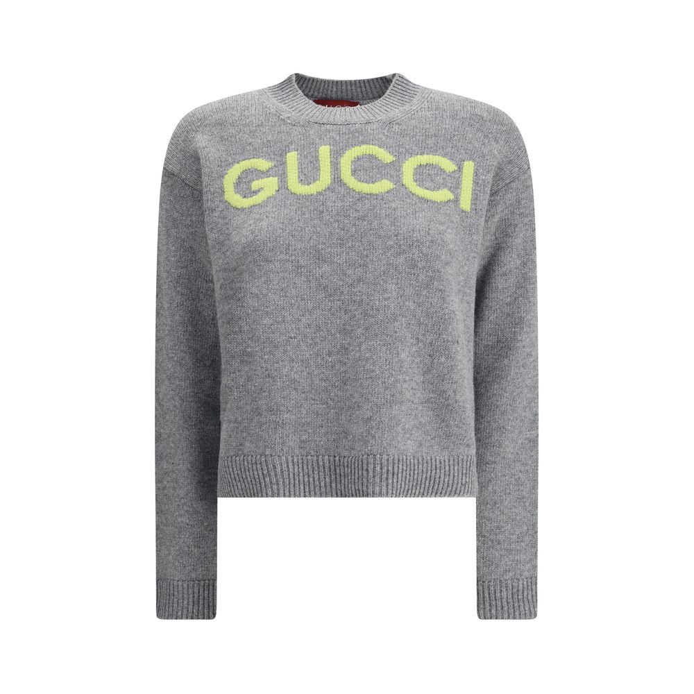Gucci Pullover aus Wolle mit gesticktem Monogramm