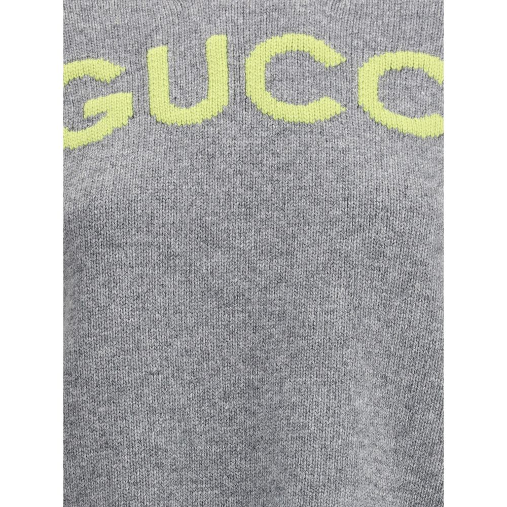 Gucci Pullover aus Wolle mit gesticktem Monogramm