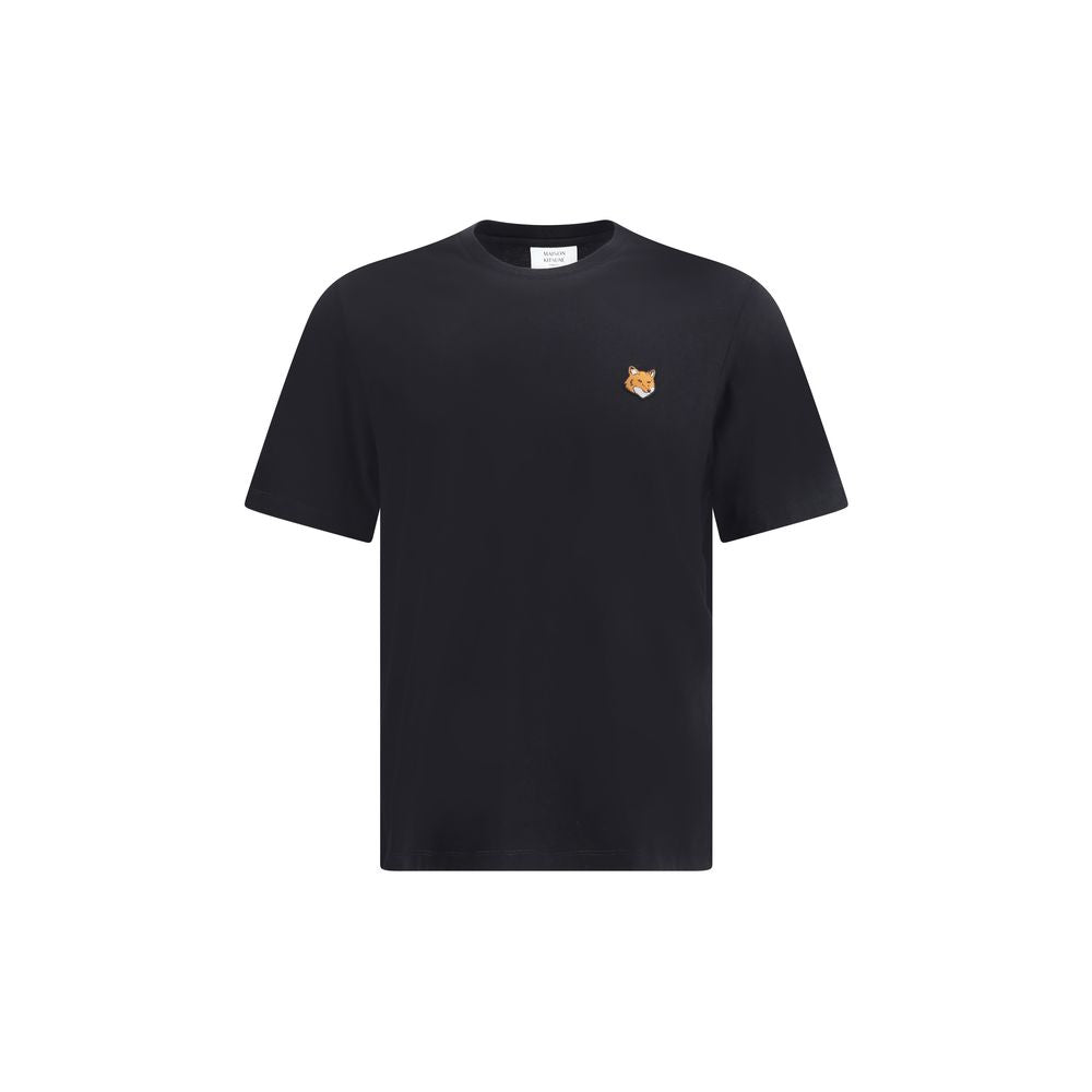 Maison Kitsuné Baumwoll-T-Shirt in Schwarz