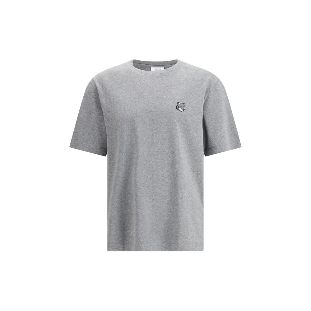 Maison Kitsuné Graues Baumwoll-T-Shirt