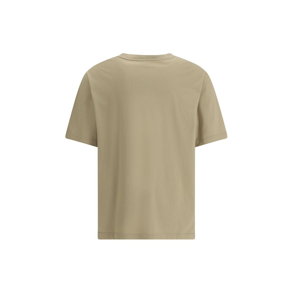 Maison Kitsuné Beigefarbenes Baumwoll-T-Shirt
