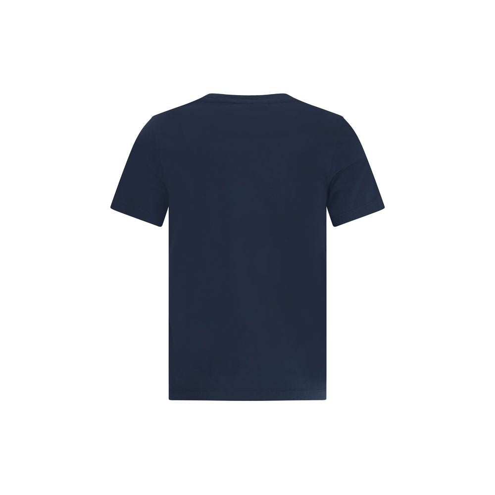Maison Kitsuné Baumwoll-T-Shirt in Blau