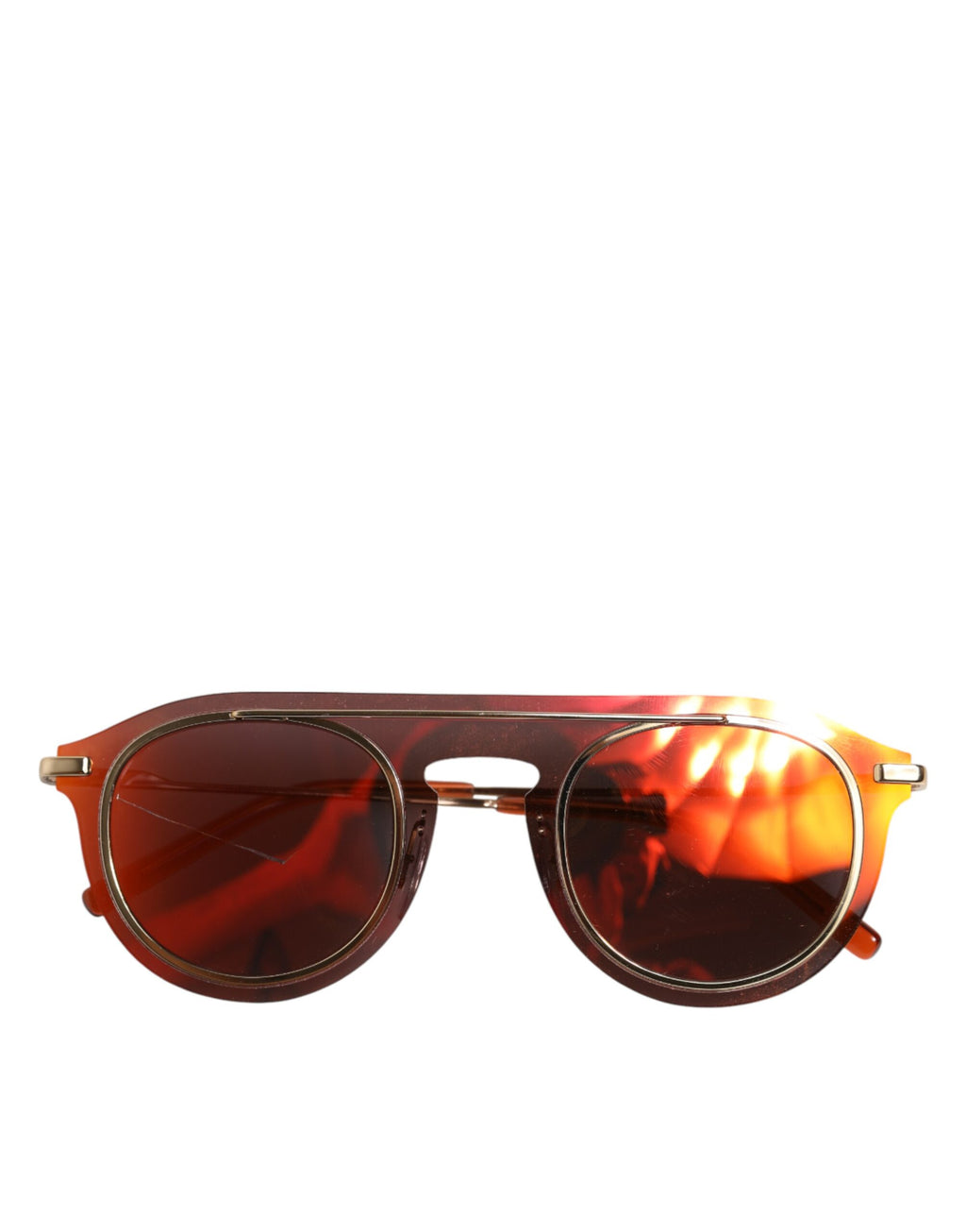 Dolce & Gabbana DG2169 Metallrahmen Mode Runde Schatten Eyewear Sonnenbrille