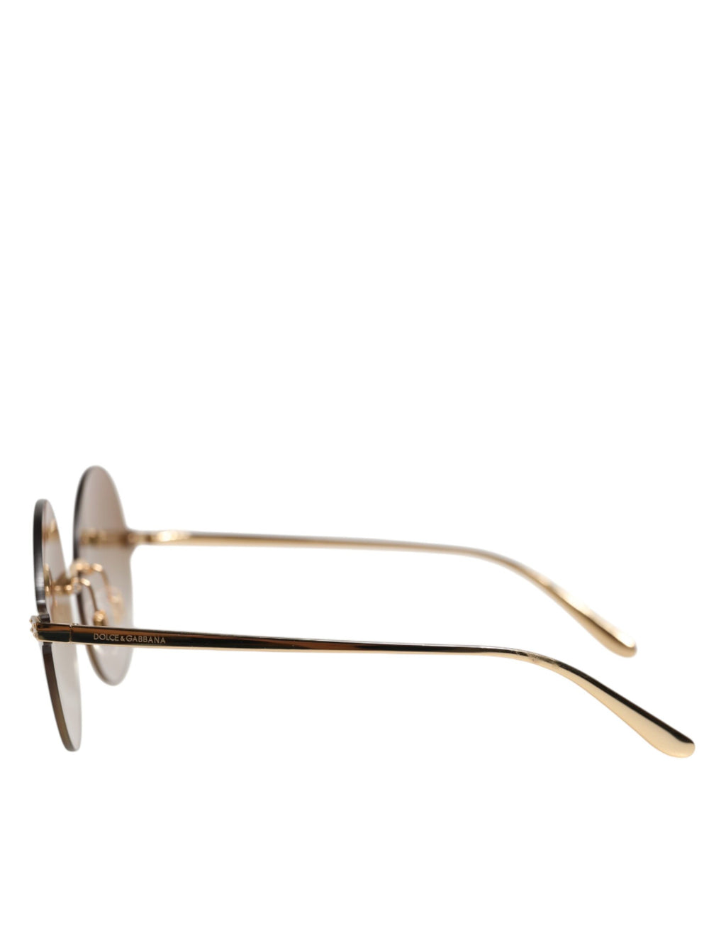 Dolce & Gabbana DG2228 Vergoldete runde Gläser Shades Eyewear Sonnenbrillen