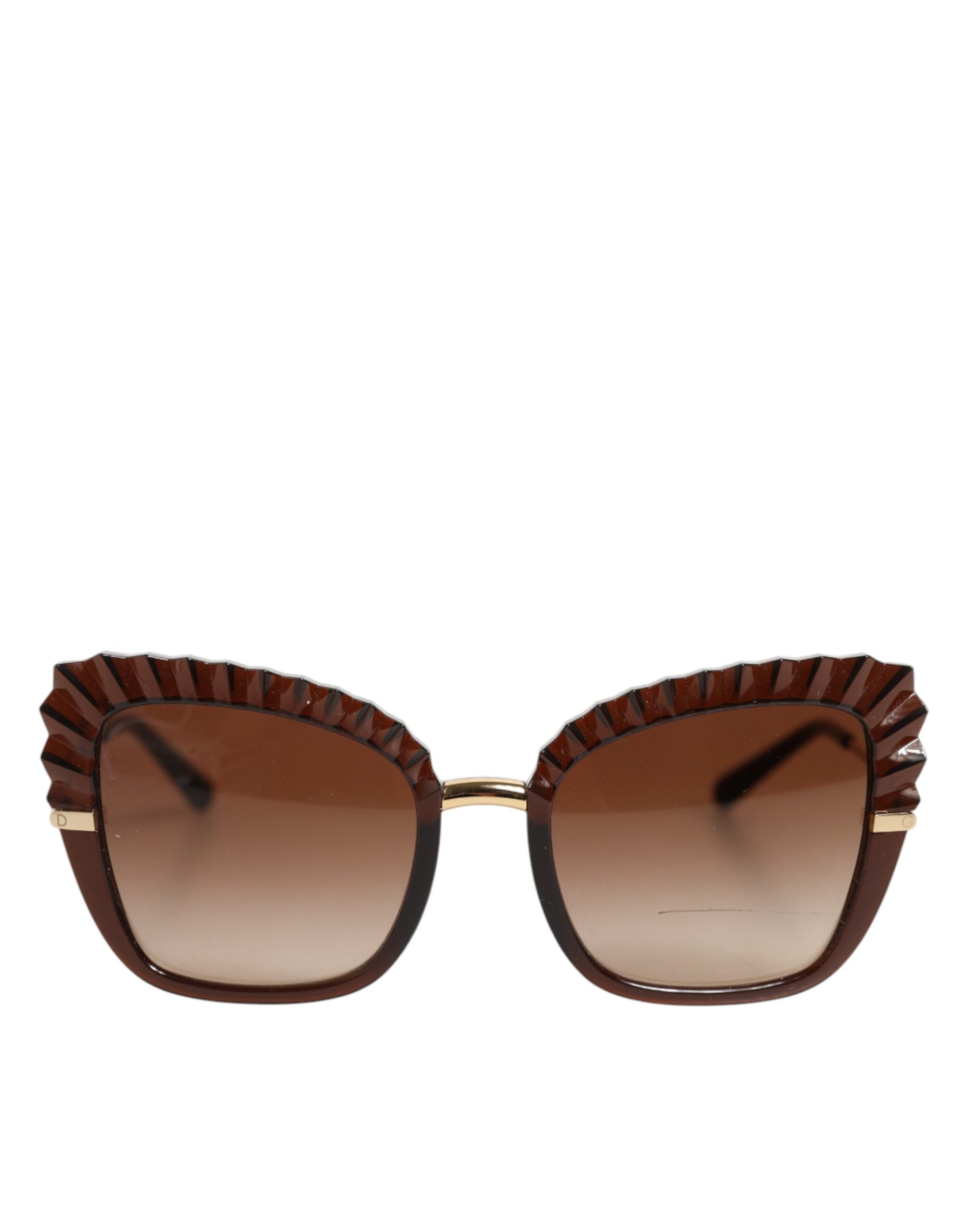 Dolce & Gabbana DG6131 Plissé Brown Butterfly Square Shades Sonnenbrille