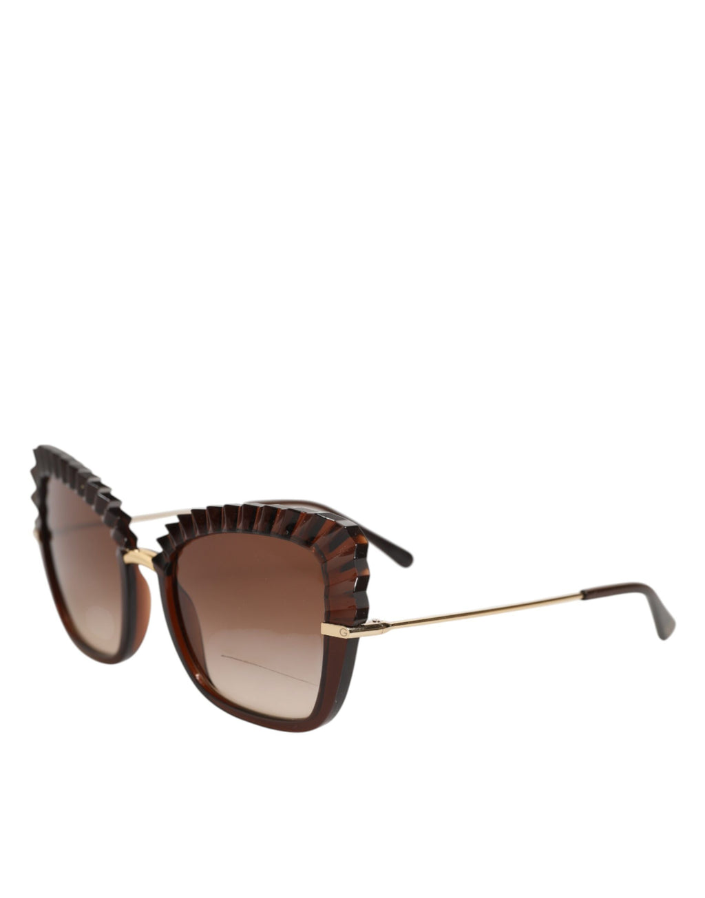 Dolce & Gabbana DG6131 Plissé Brown Butterfly Square Shades Sonnenbrille