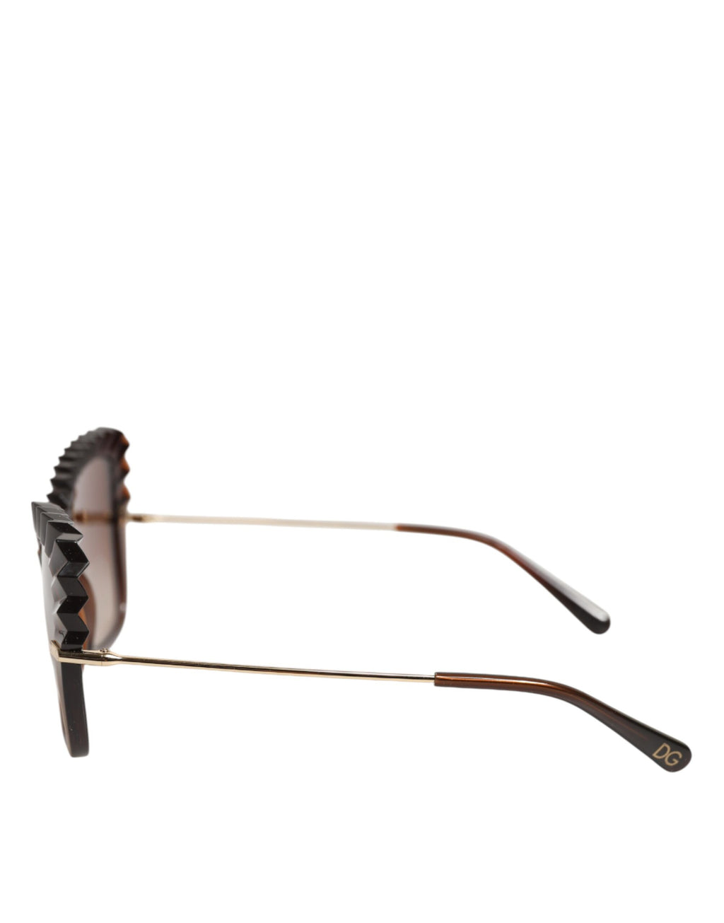 Dolce & Gabbana DG6131 Plissé Brown Butterfly Square Shades Sonnenbrille