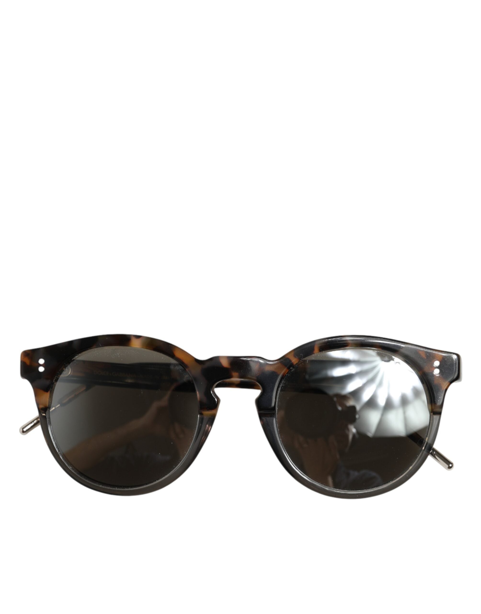 Dolce & Gabbana DG4334B Braunes Schildpatt Rundes Gestell Shades Sonnenbrillen