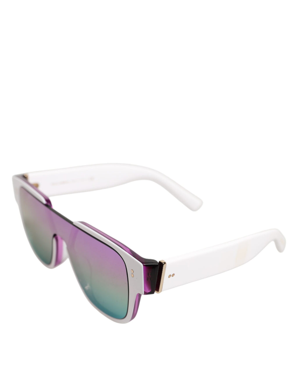 Dolce & Gabbana DG4356F Weiß Acetat Aviator Shades Eyewear Sonnenbrille