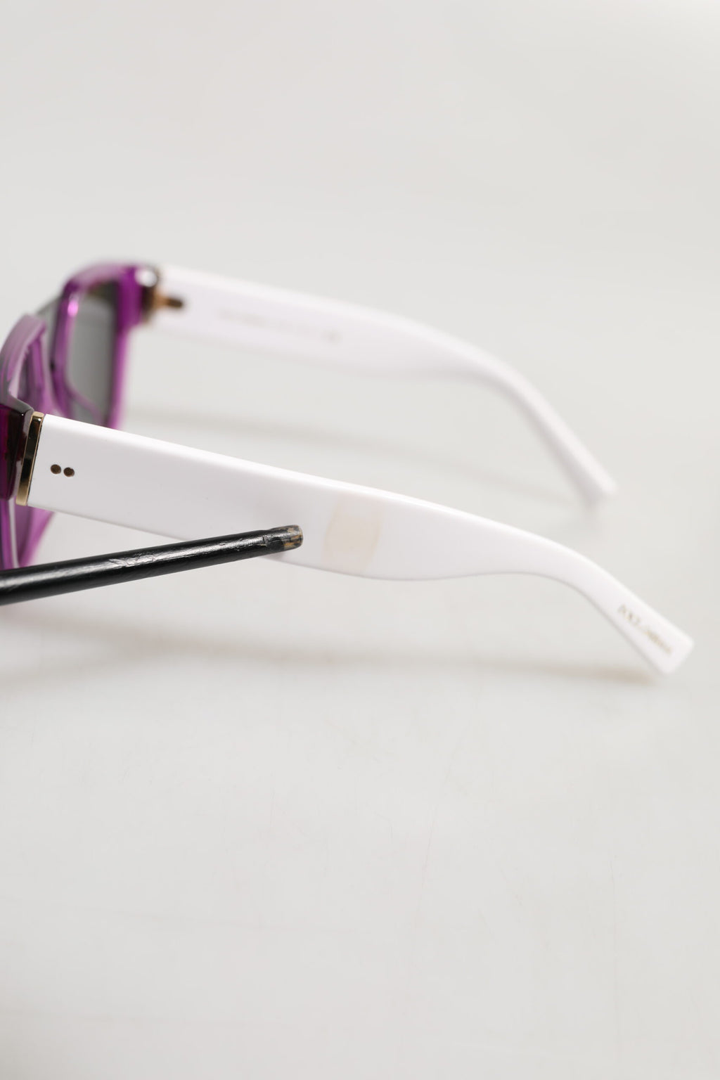 Dolce & Gabbana DG4356F Weiß Acetat Aviator Shades Eyewear Sonnenbrille