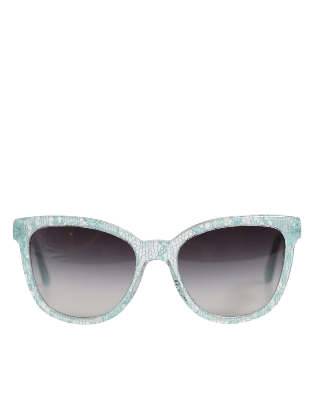 Dolce & Gabbana DG4190 Blaue Spitze Acetat Rechteck Shades Sonnenbrille