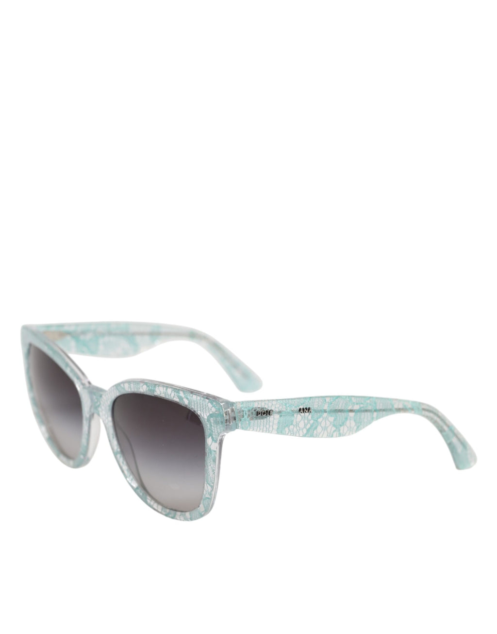 Dolce & Gabbana DG4190 Blaue Spitze Acetat Rechteck Shades Sonnenbrille