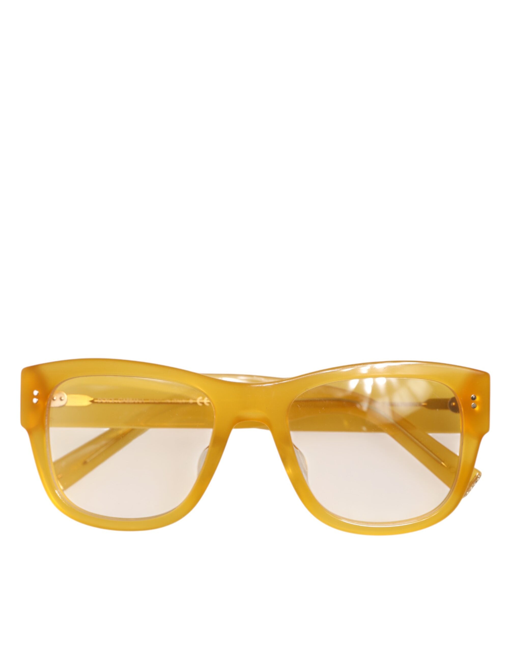 Dolce & Gabbana Gelbe Acetat-Sonnenbrille Eccentric Sartorial