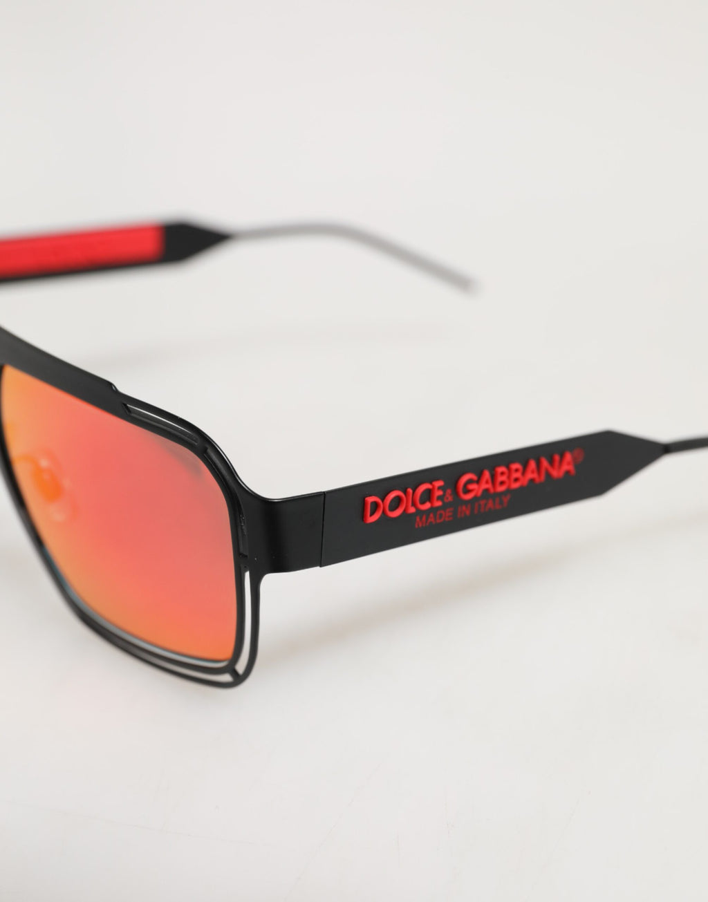 Dolce & Gabbana Schwarze Metall Pilot Frame Shades Eyewear Sonnenbrille