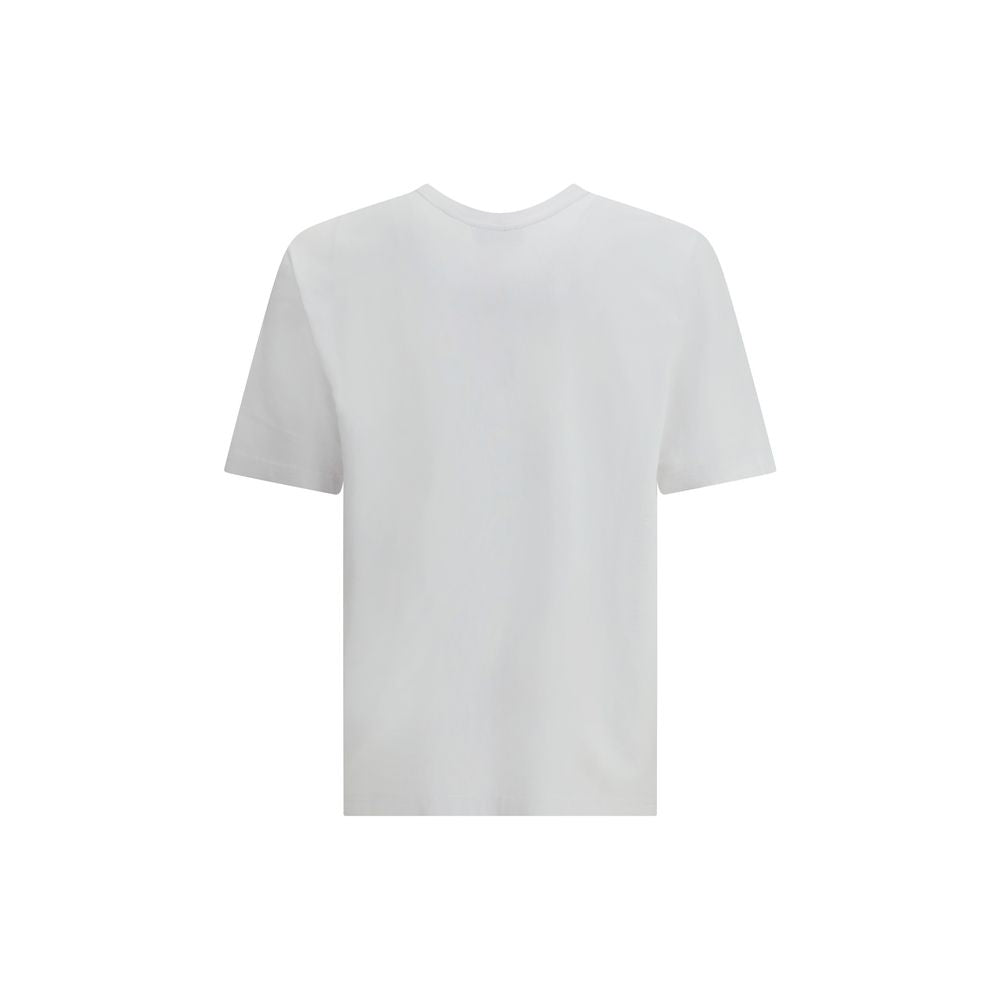 Maison Kitsuné Weißes Baumwoll-T-Shirt