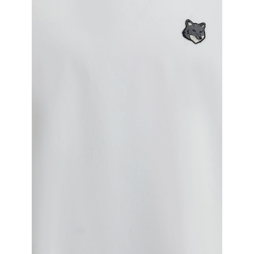 Maison Kitsuné Weißes Baumwoll-T-Shirt