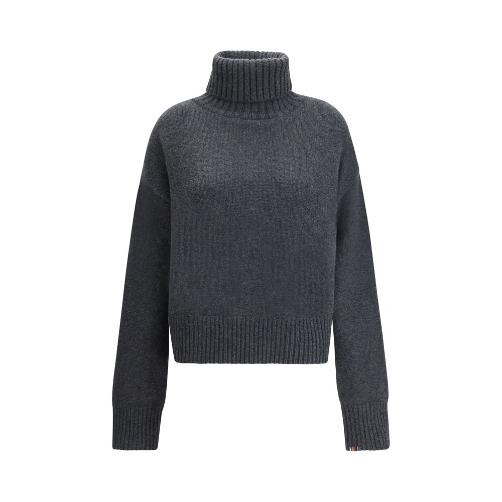 Extreme Cashmere Grau melierter Kaschmirpullover