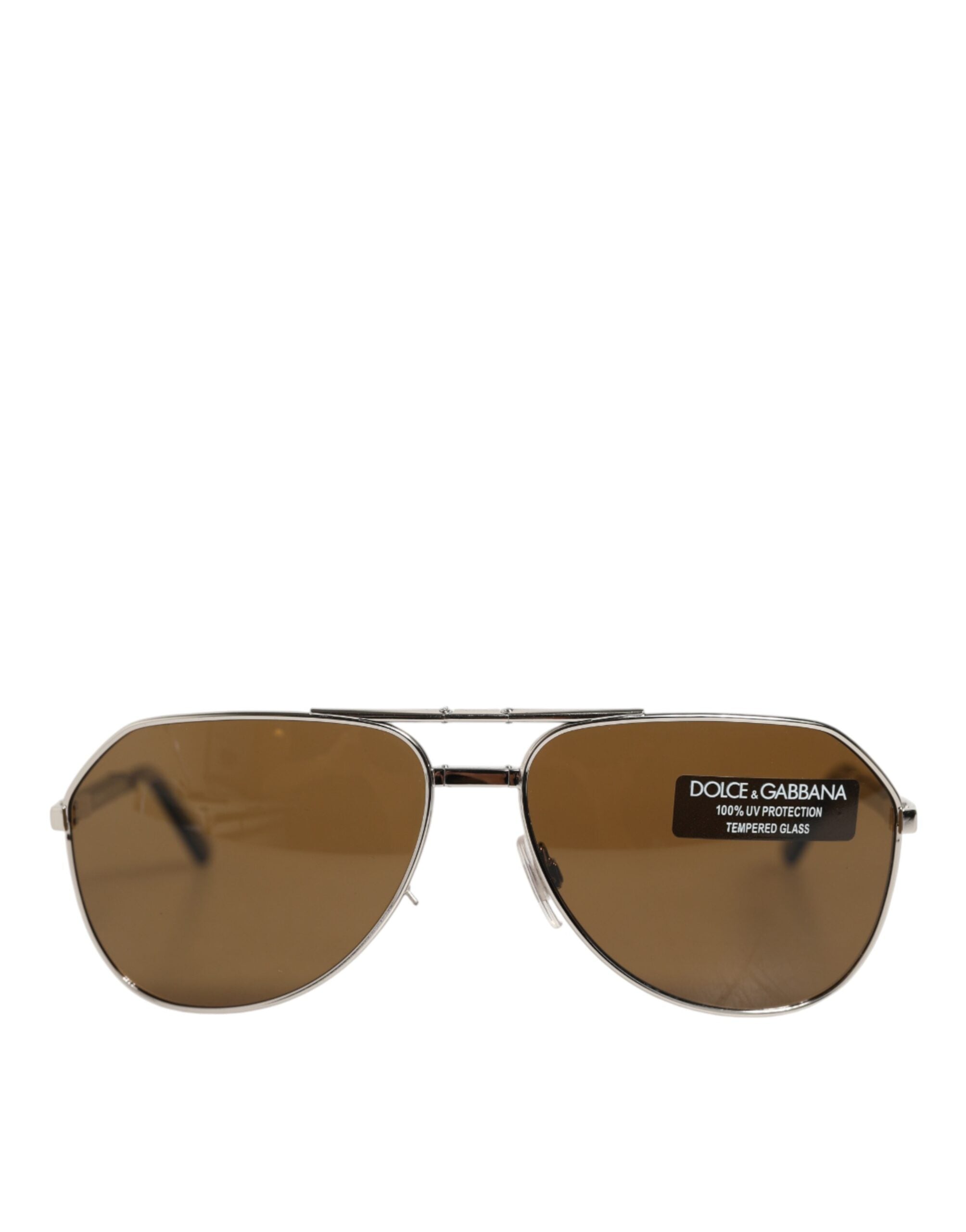 Dolce & Gabbana DG2106K Silberne Aviator-Sonnenbrille