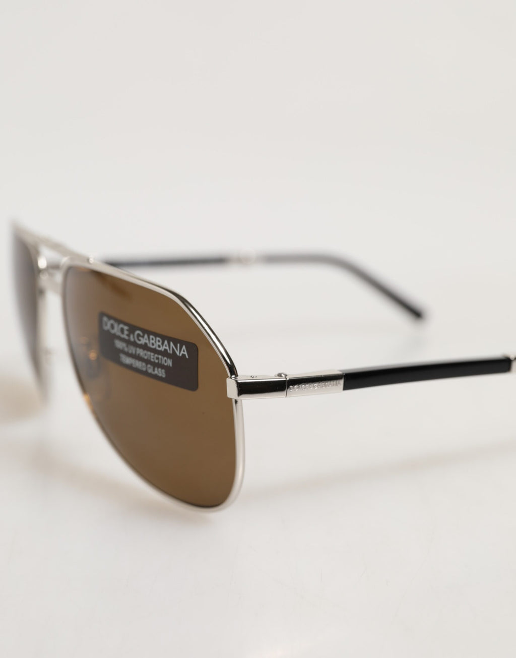 Dolce & Gabbana DG2106K Silberne Aviator-Sonnenbrille