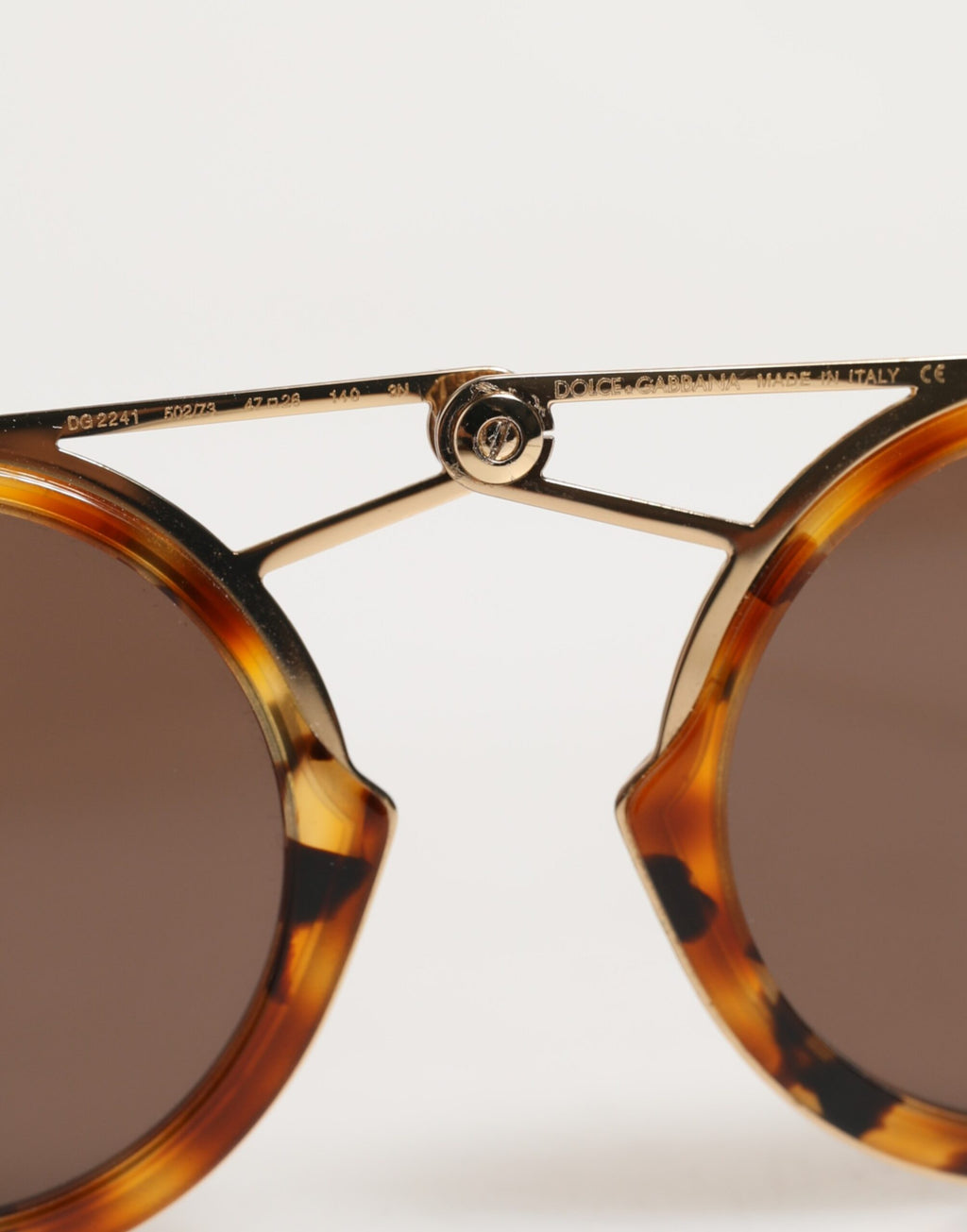 Dolce & Gabbana Gold Havana Rahmen DG Fatto A Mano Sonnenbrille