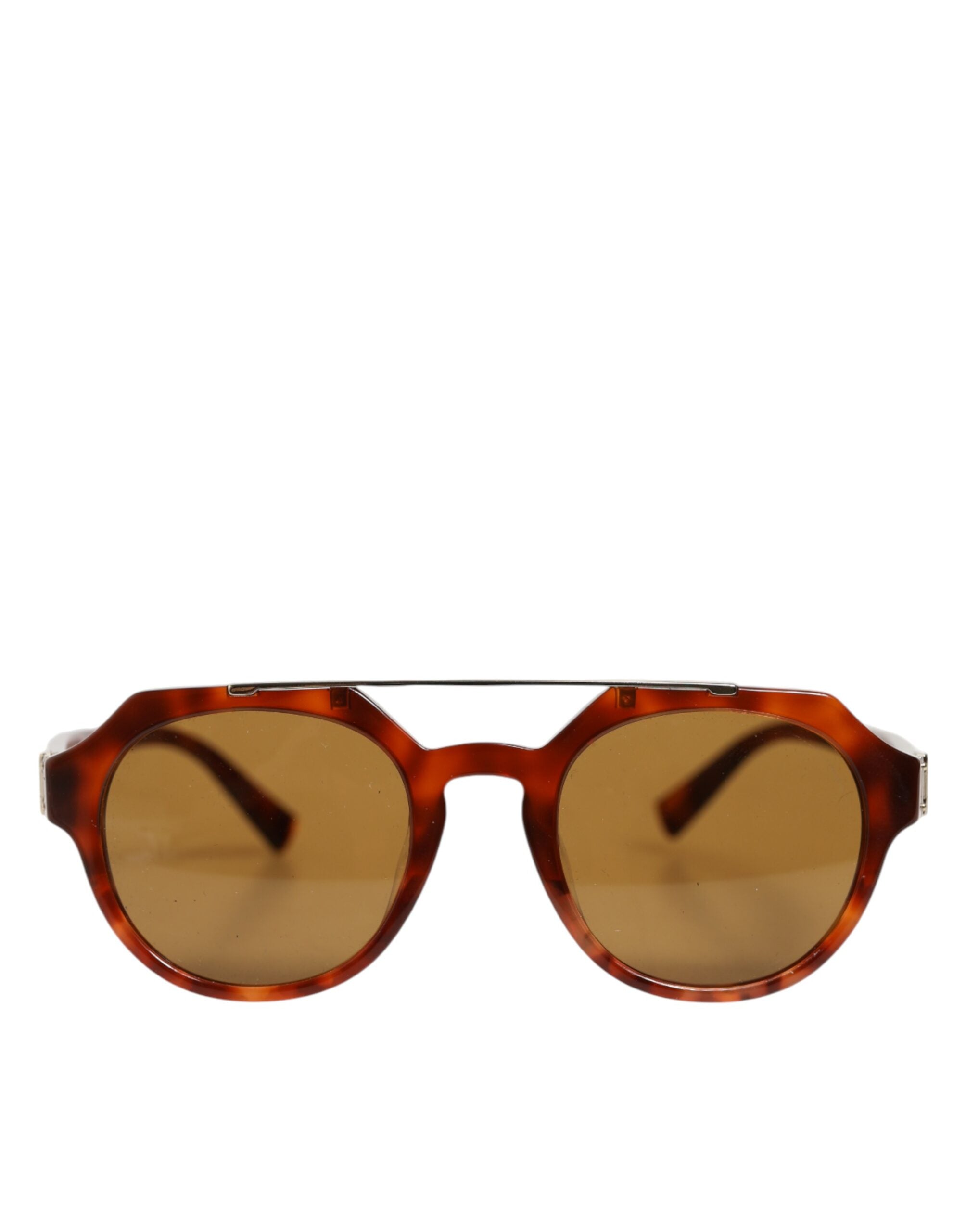 Dolce & Gabbana DG4313F Sonnenbrille mit Pilotenrahmen im Braunen Schildpatt-Design