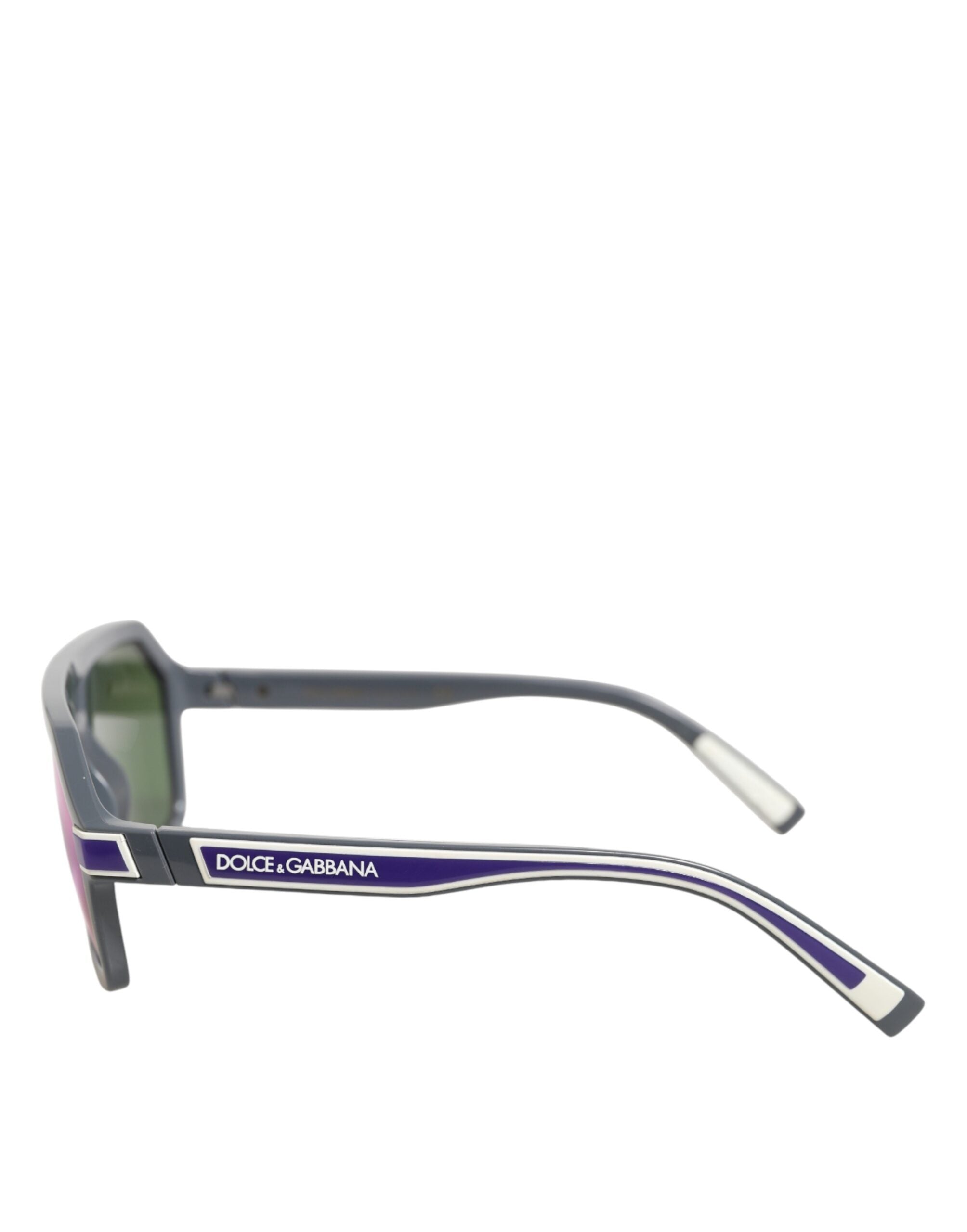 Dolce & Gabbana Blaue Aviator-Sonnenbrille aus Acetat