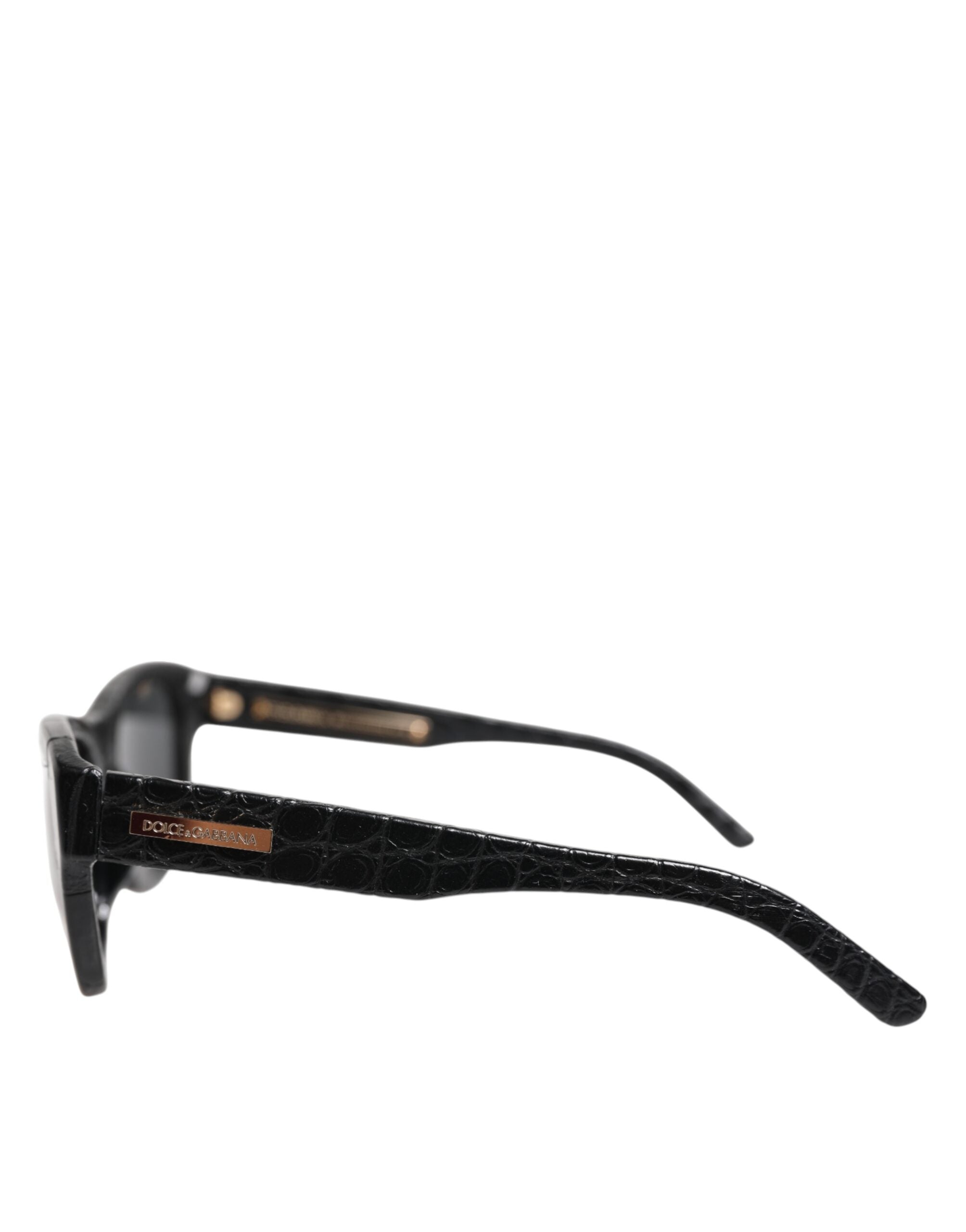 Dolce & Gabbana DG4177 Sonnenbrille mit Lederrahmen und getönten Gläsern