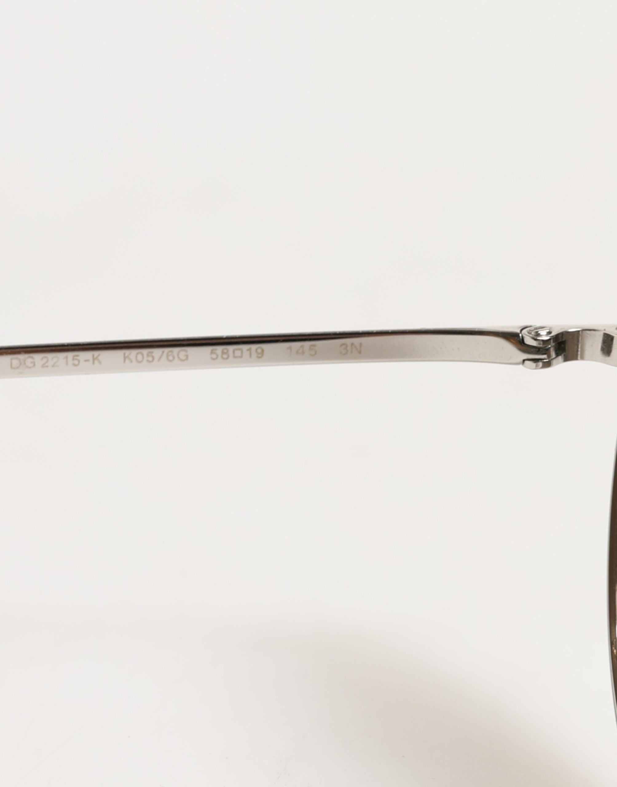 Dolce & Gabbana DG2215K Silberne Metall-Sonnenbrille mit runden Gläsern