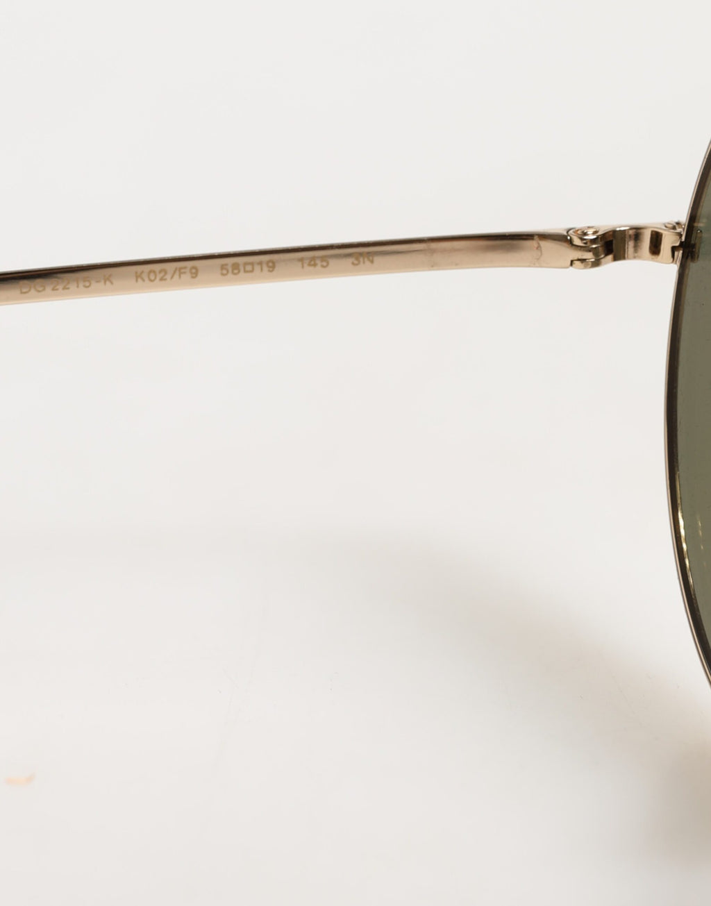 Dolce & Gabbana Goldene Metall-Sonnenbrille im Rundstil