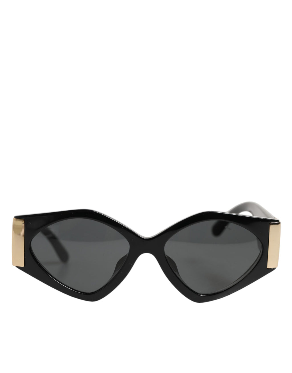 Dolce & Gabbana DG4396 Sonnenbrille mit grauem Farbverlauf und schwarzem, unregelmäßigem Gestell