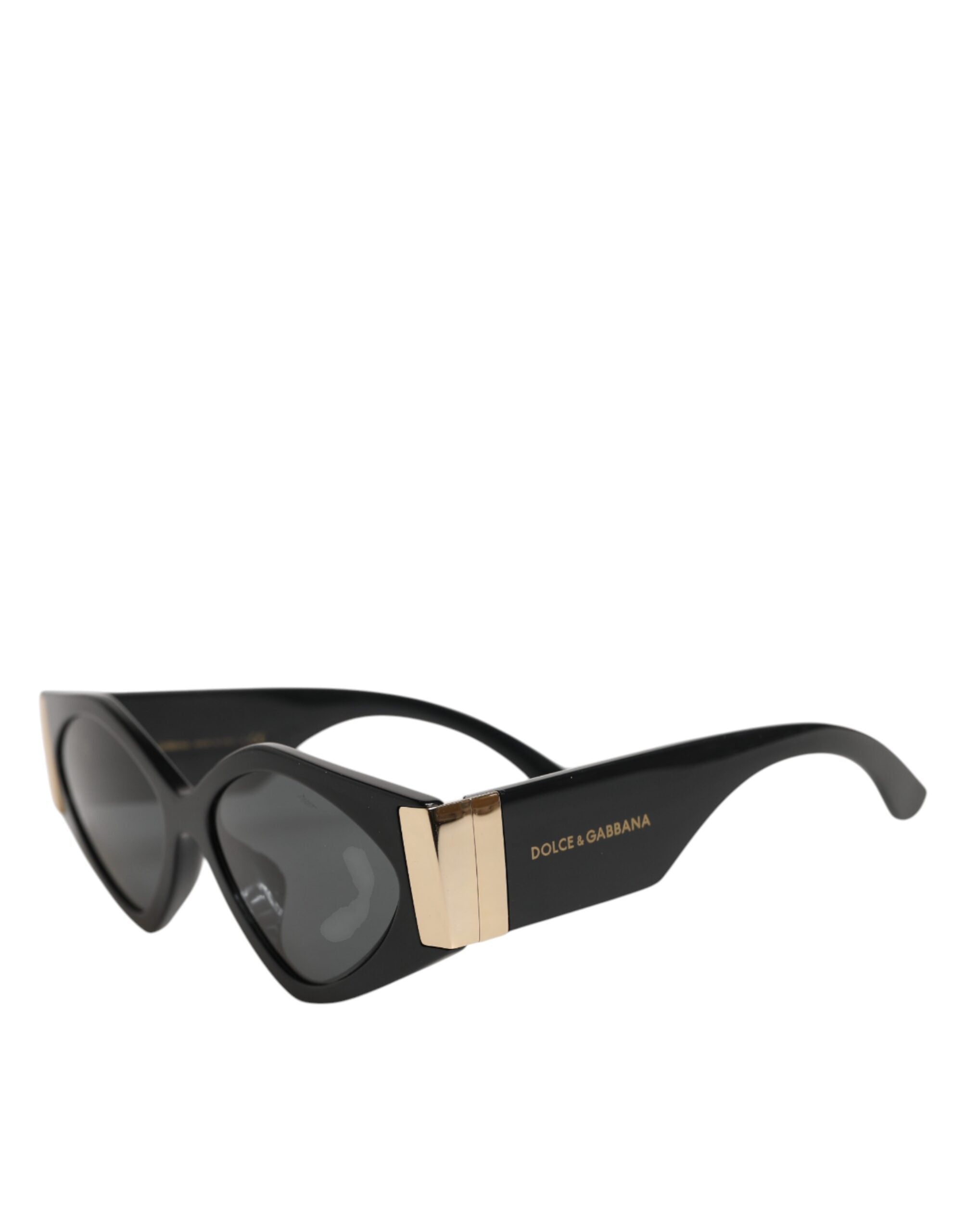 Dolce & Gabbana DG4396 Sonnenbrille mit grauem Farbverlauf und schwarzem, unregelmäßigem Gestell