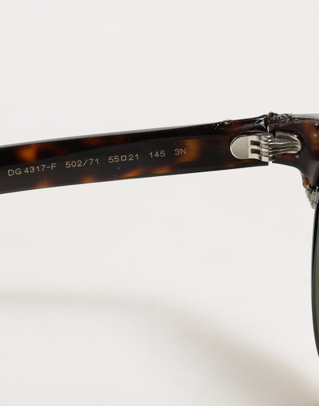 Dolce & Gabbana DG4317F Sonnenbrille mit Pilotenrahmen im Schildpatt-Braun