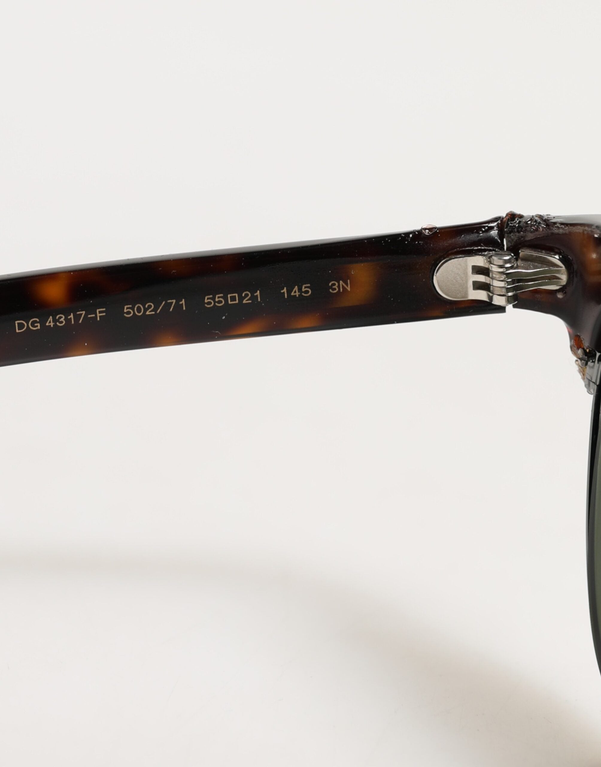 Dolce & Gabbana DG4317F Sonnenbrille mit Pilotenrahmen im Schildpatt-Braun