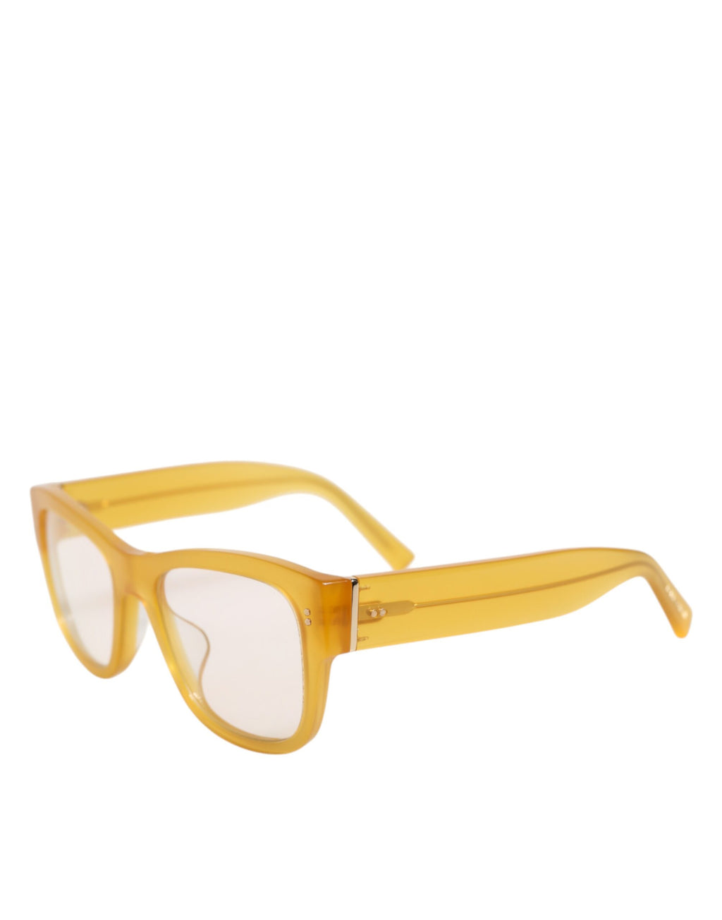 Dolce & Gabbana DG4338F Gelbe Acetat-Sonnenbrille mit exzentrischem Design