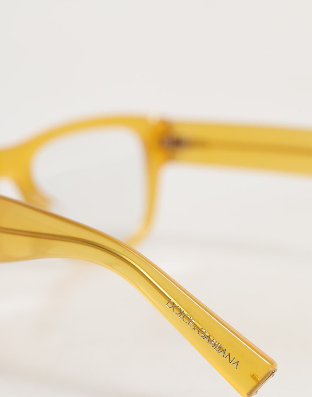 Dolce & Gabbana DG4338F Gelbe Acetat-Sonnenbrille mit exzentrischem Design