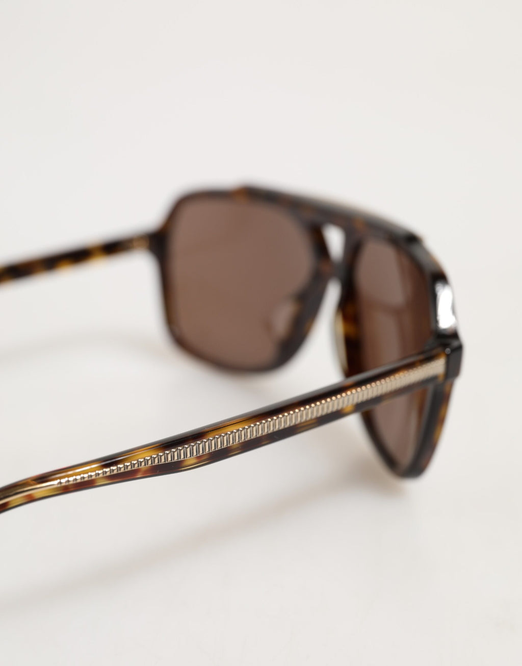 Dolce & Gabbana Pilotenbrille mit Schildpattmuster in Dunkelbraun